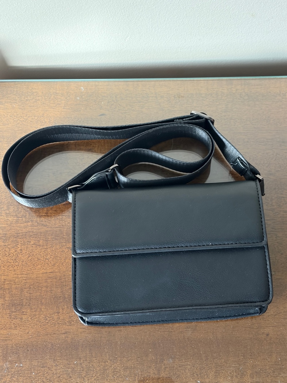 Zara black crossbody shoulder bag